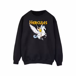 Disney Mens Hercules With Pegasus Sweatshirt - XXL, Black