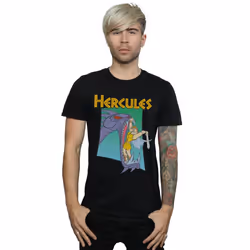 Disney Mens Hercules Hydra Fight T-Shirt - S, Black