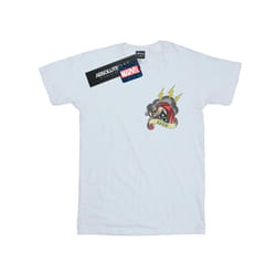 Marvel Mens Thor Tattoo Breast Print T-Shirt - XXL, White