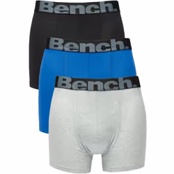 Bench Mens Hamlet 3-Pack Logo Waistband Underwear Boxers Boxer Shorts - Multi - XL, Multi