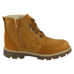 Boys Clarks Casual Ankle Boots Heath Lace - Tan, UK 1.5 Child