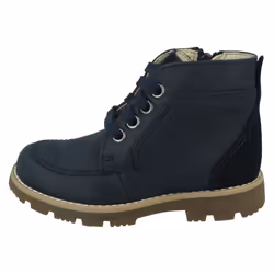 Boys Clarks Casual Ankle Boots Heath Lace - Navy, UK 8.5 Child