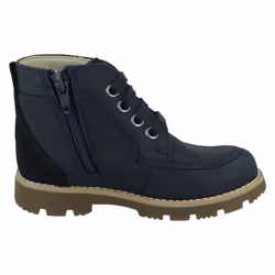 Boys Clarks Casual Ankle Boots Heath Lace - Navy, UK 8 Child