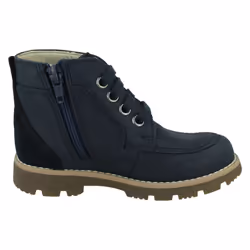 Boys Clarks Casual Ankle Boots Heath Lace - Navy, UK 8.5 Child