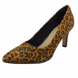 Ladies Clarks Formal Court Shoes Illeana Tulip - Animal Print, UK 8