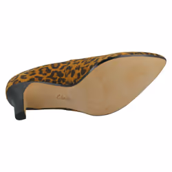 Ladies Clarks Formal Court Shoes Illeana Tulip - Animal Print, UK 8