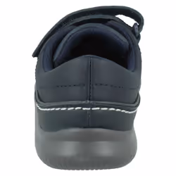 Boys Clarks Hook & Loop Casual Shoes Crest Aero T - Navy Leather - UK Size 5F - EU Size 21 - US Size 5.5M