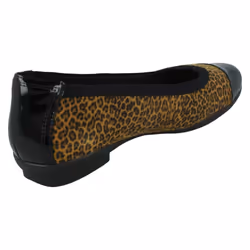 Ladies Clarks Slip On Flat Shoes Sara Orchid - Animal Print, UK 7