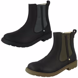 Girls Clarks Casual Ankle Boots Astrol Orin - Black, UK 7.5 Infant