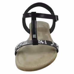 Ladies Clarks T-Bar Sandals Axelle Ray - Black, UK 6