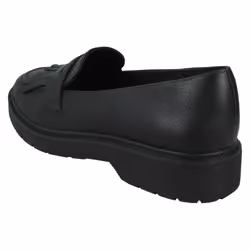 Ladies Clarks Loafer Shoes Witcombe Dawn - Black, UK 4