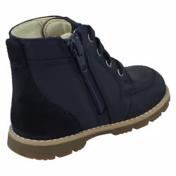 Boys Clarks Ankle Boots Heath Dash T - Navy, UK 4 Infant