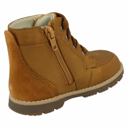 Boys Clarks Ankle Boots Heath Dash T - Tan, UK 6.5 Infant