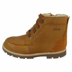 Boys Clarks Ankle Boots Heath Dash T - Tan, UK 6.5 Infant