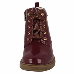 Girls Clarks Lace Up Detailed Ankle Boots Astrol Lace - Purple, UK 7.5 Infant