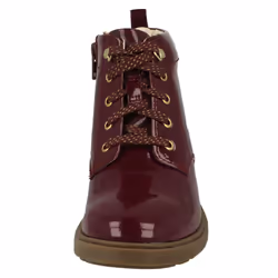 Girls Clarks Lace Up Detailed Ankle Boots Astrol Lace - Purple, UK 7.5 Infant