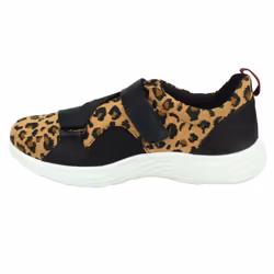 Ladies Clarks Casual Trainers Lulu Go - Animal Print, UK 6.5