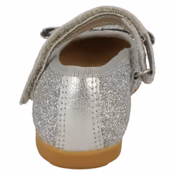 Girls Clarks Sparkly Bow Detailed Shoes Dance Bow T - Silver, UK 7.5 Infant