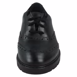 Girls Clarks Lace Up Brogue Detailed School Shoes Loxham Brogue Y - Black, UK 9 Junior