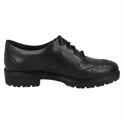 Girls Clarks Lace Up Brogue Detailed School Shoes Loxham Brogue Y - Black, UK 9 Junior