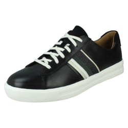 Ladies Clarks Casual Lace Up Shoes Un Maui Band - Black, UK 5