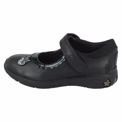 Girls Clarks Formal School Shoes Sea Shimmer T - Black, UK 7 Infant