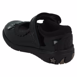 Girls Clarks Formal School Shoes Sea Shimmer T - Black, UK 7 Infant