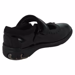 Girls Clarks Formal School Shoes Sea Shimmer T - Black, UK 7.5 Infant