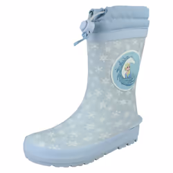 Girls Clarks Disney Frozen II Wellingtons Mudder Frost - Blue, UK 1 Child
