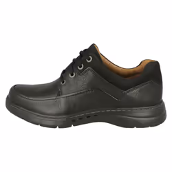 Mens Clarks Unstructured Lace Up Shoes Un Brawley Lace - Black, UK 8