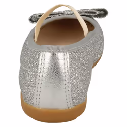 Girls Clarks Glitter Bow Detailed Shoes Dance Bow K - Silver, UK 12.5 Child