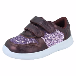 Girls Clarks Lightweight Trainers ATH Sonar - Lilac, UK 4 Infant