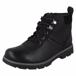 Boys Clarks Casual Ankle Boots Heath Go GTX K - Black, UK 13.5 Child