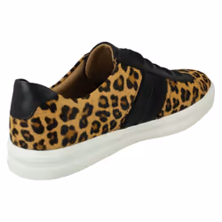 Ladies Clarks Casual Lace Up Shoes Un Maui Band - Animal Print, UK 7