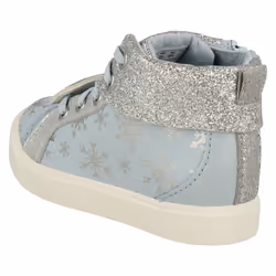 Girls Clarks Elsa Detailed Frozen Hi Top Trainers City Ice T - Blue, UK 4 Infant