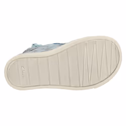 Girls Clarks Elsa Detailed Frozen Hi Top Trainers City Ice T - Blue, UK 4 Infant - Additional view 5