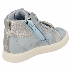 Girls Clarks Elsa Detailed Frozen Hi Top Trainers City Ice T - Blue, UK 4.5 Infant