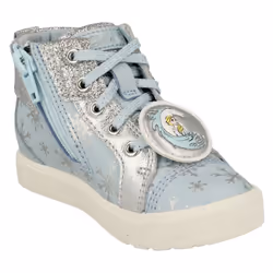 Girls Clarks Elsa Detailed Frozen Hi Top Trainers City Ice T - Blue, UK 4.5 Infant