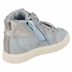 Girls Clarks Elsa Detailed Frozen Hi Top Trainers City Ice T - Blue, UK 5 Infant