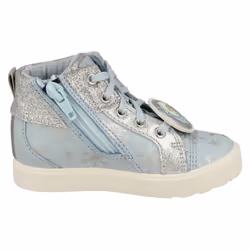 Girls Clarks Elsa Detailed Frozen Hi Top Trainers City Ice T - Blue, UK 5.5 Infant