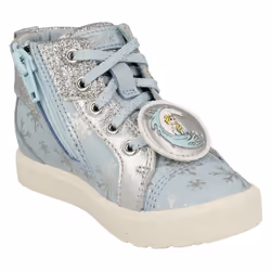 Girls Clarks Elsa Detailed Frozen Hi Top Trainers City Ice T - Blue, UK 4.5 Infant