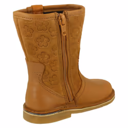 Girls Clarks Casual Mid Calf Boots Comet Pop - Tan, UK 7 Infant