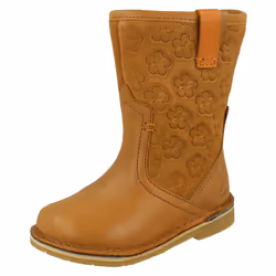 Girls Clarks Casual Mid Calf Boots Comet Pop - Tan, UK 5.5 Infant