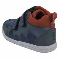 Boys Clarks Hook & Loop Casual Ankle Boots Rex Park - Navy, UK 7 Infant