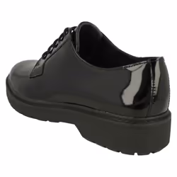 Ladies Clarks Chunky Sole Lace Up Shoes Witcombe Lace - Black, UK 3