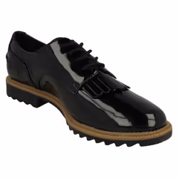 Ladies Clarks Lace Up Smart Shoes Griffin Mabel - Black, UK 7
