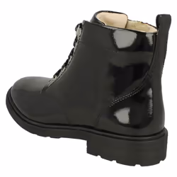 Girls Clarks Lace Up Detailed Ankle Boots Astrol Lace - Black, UK 10.5 Child