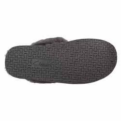 Ladies Clarks Cosy Mule Slippers Warm Lux - Grey, UK 4