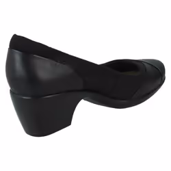 Ladies Clarks Court Shoes Emily Alexa - Black Combi Leather - UK Size 4.5D - EU Size 37.5 - US Size 7M - Black, UK 6