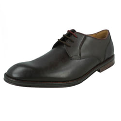 Mens Clarks Lace Up Formal Shoe Citi Stride Lace - Tan, UK 7.5